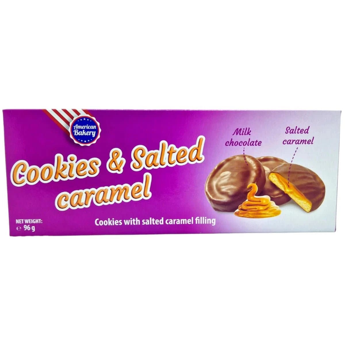 American Bakery Cookies & Salted Caramel 96g - CandyRoyal