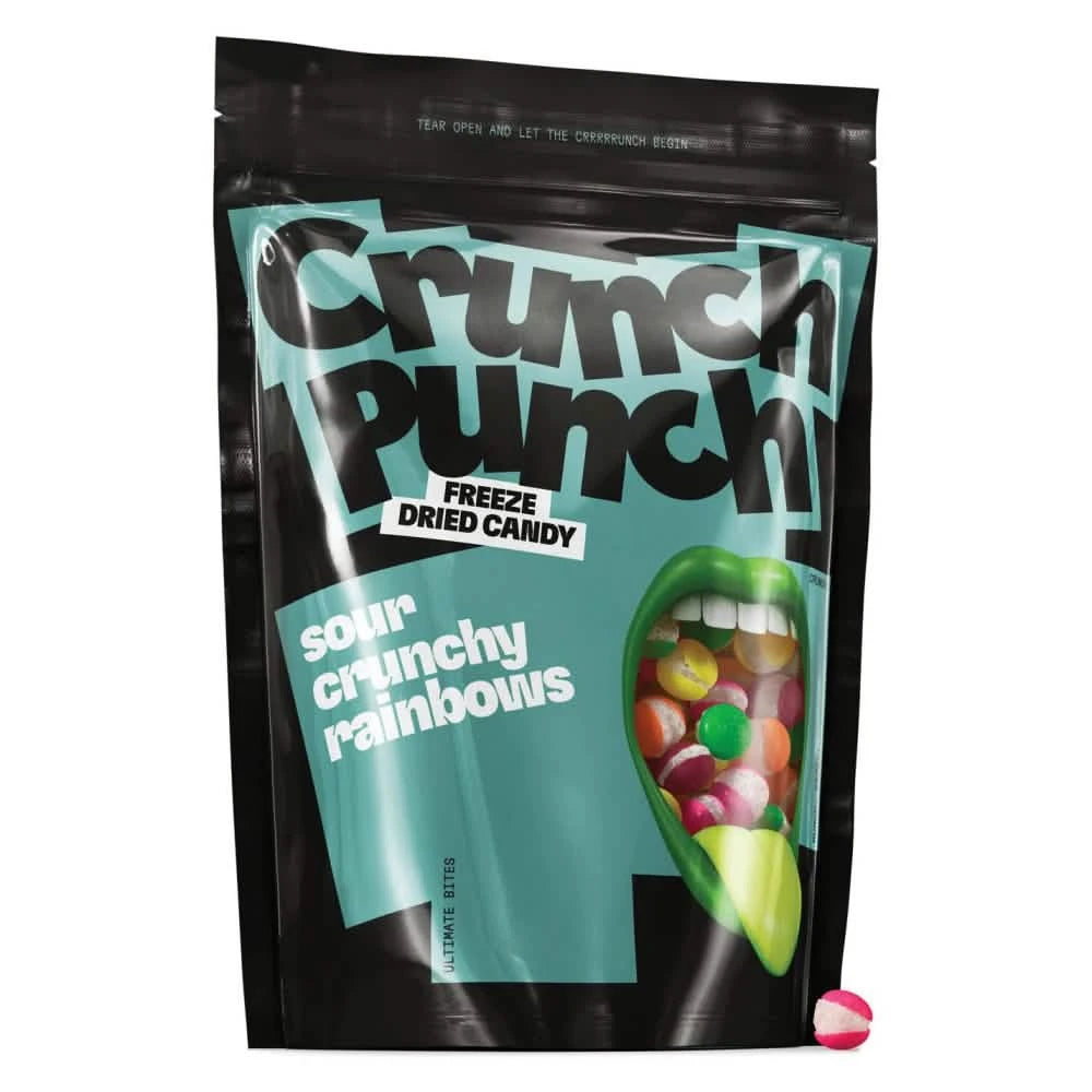 Crunch Punch Sour Crunchy Rainbows Freeze Dried Snoep 100g - CandyRoyal