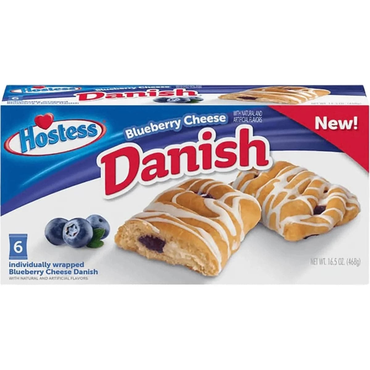 Hostess Danish Blueberry & Cream Cheese 468g - CandyRoyal