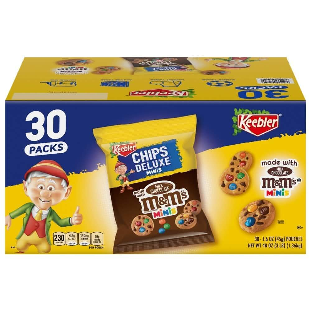 Keebler Chips Deluxe M&M minis cookies (30x 45g) - CandyRoyal