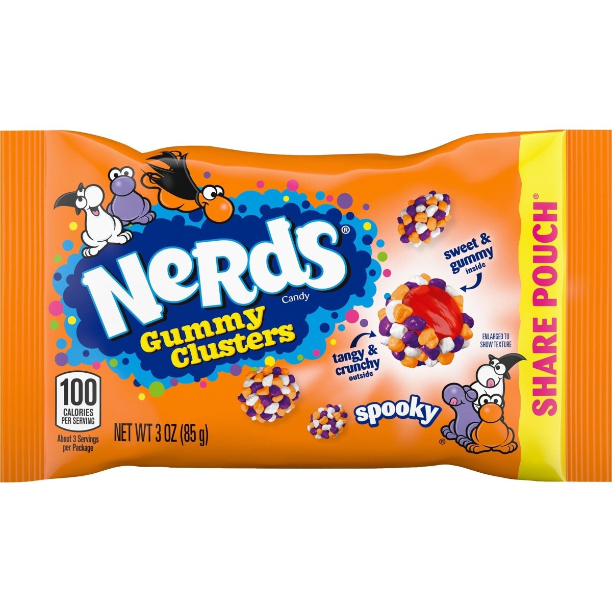 Nerds Gummy Clusters Halloween Spooky 85g - CandyRoyal