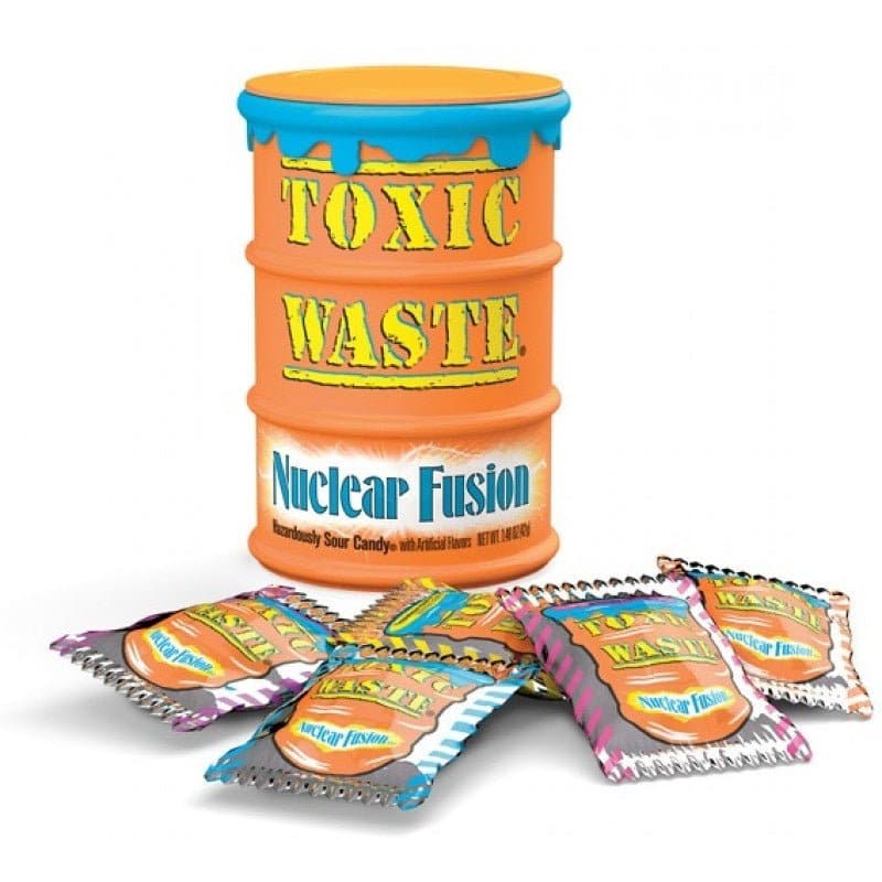 Toxic Waste - Nuclear Fusion Sour Candy Drum 42g - CandyRoyal